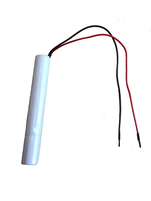 Pacco Batteria Lampada Emergenza Ni-Cd 4,8V 1,5Ah con uscita cavi liberi