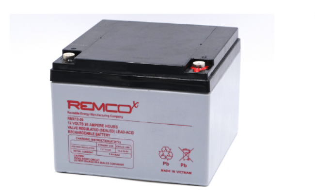 BATTERIA PIOMBO REMCO 12V 26AH