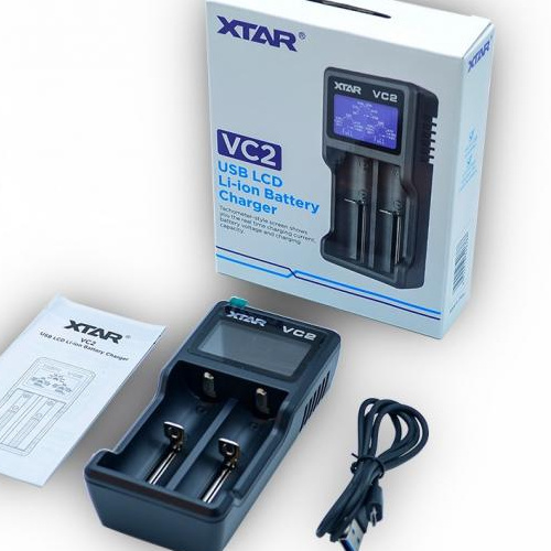 XTAR VC2 USB LCD Li-Ion