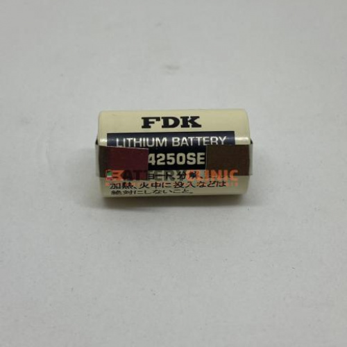 BATTERIA FDK 14250SE 3V 850mAh PILA Lithium Battery 1/2AA con terminali a saldare